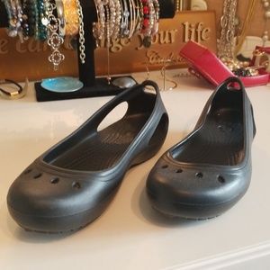 New never worn CROCS flats.  NWOTS
